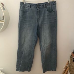 Universal Standard Bae Boyfriend Light Blue Straight Leg Jeans 30” Size 16